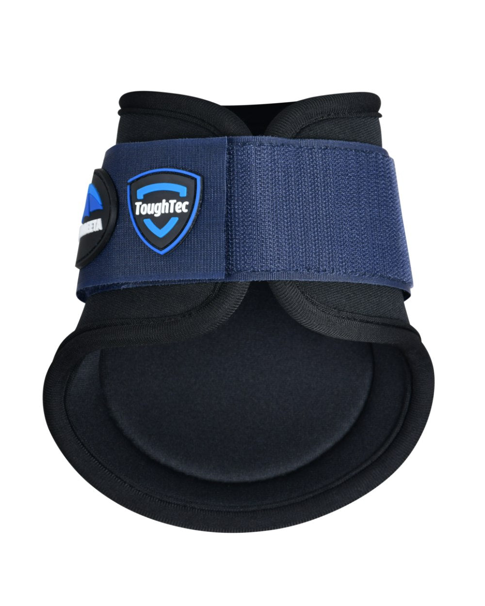 Black Navy Coloured WeatherBeeta Tough-Tec Prime Fetlock Boots on white background 