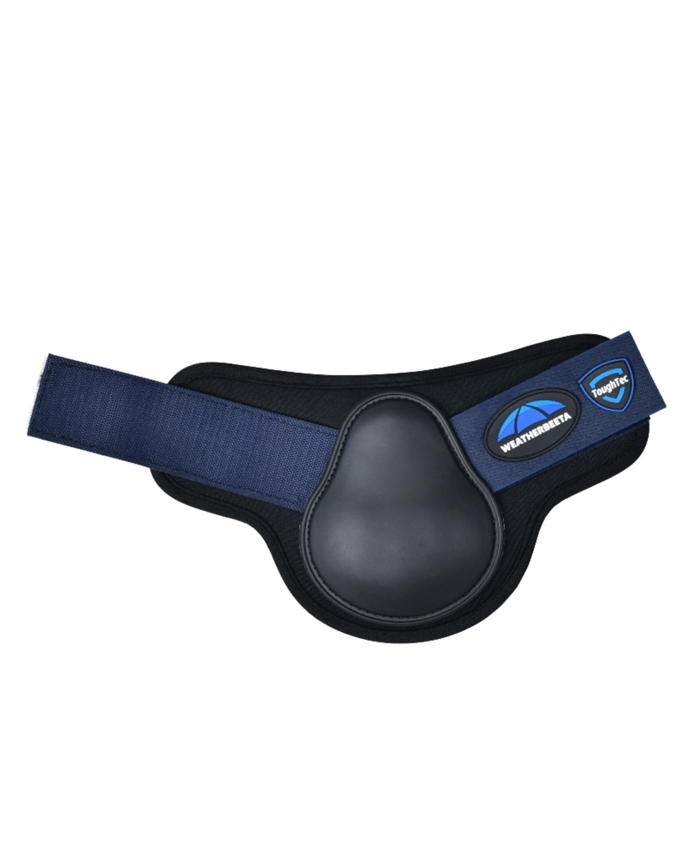 Black Navy Coloured WeatherBeeta Tough-Tec Prime Fetlock Boots on white background 
