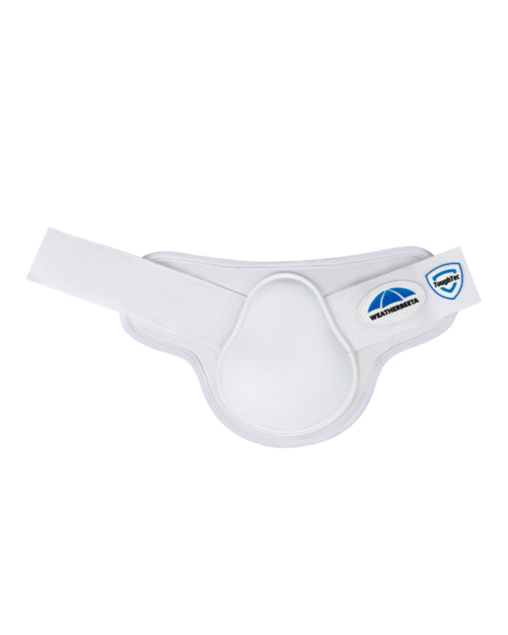 White Coloured WeatherBeeta Tough-Tec Prime Fetlock Boots on white background 