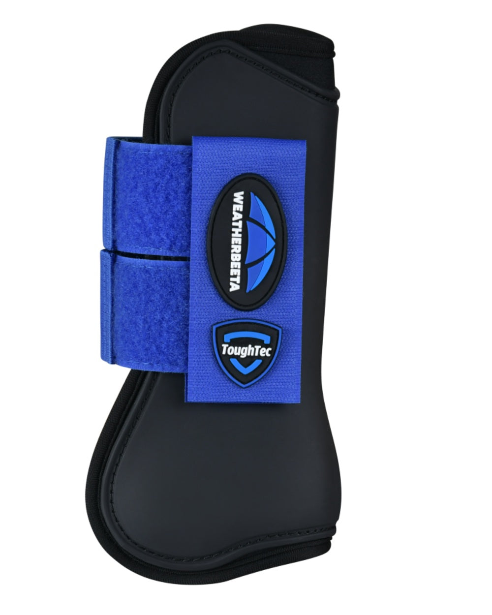 Black Cobalt Coloured WeatherBeeta Tough-Tec Prime Open Front Boots on white background 
