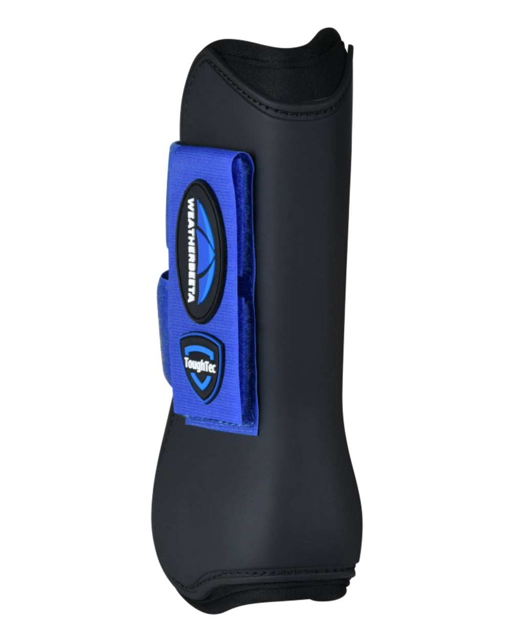Black Cobalt Coloured WeatherBeeta Tough-Tec Prime Open Front Boots on white background 