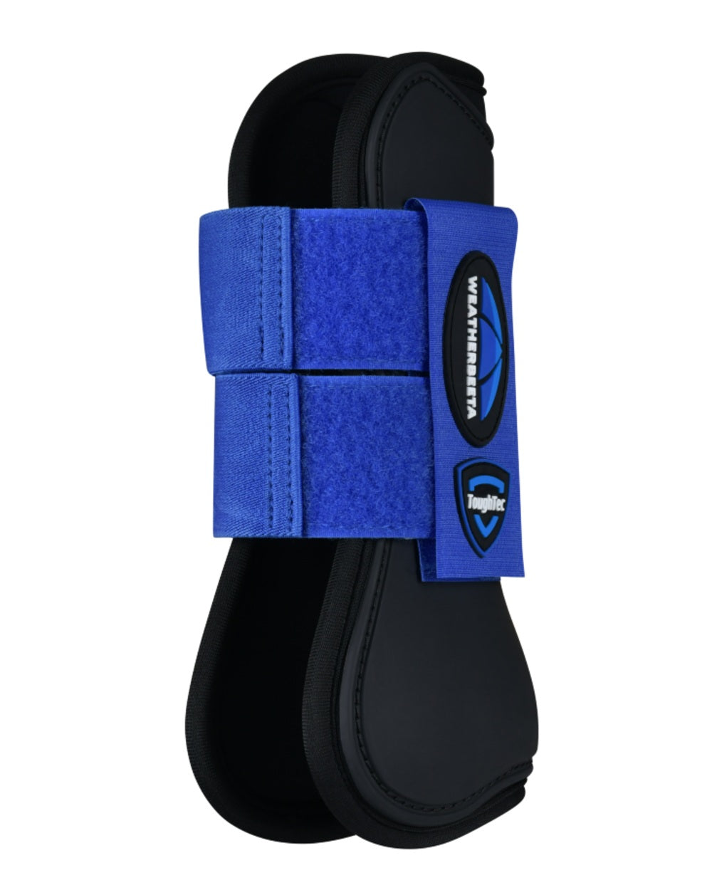 Black Cobalt Coloured WeatherBeeta Tough-Tec Prime Open Front Boots on white background 