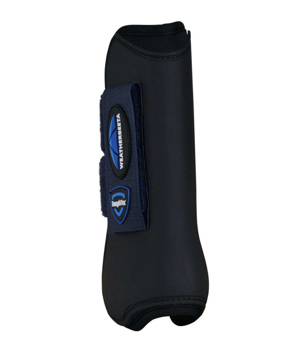Black Navy Coloured WeatherBeeta Tough-Tec Prime Open Front Boots on white background 
