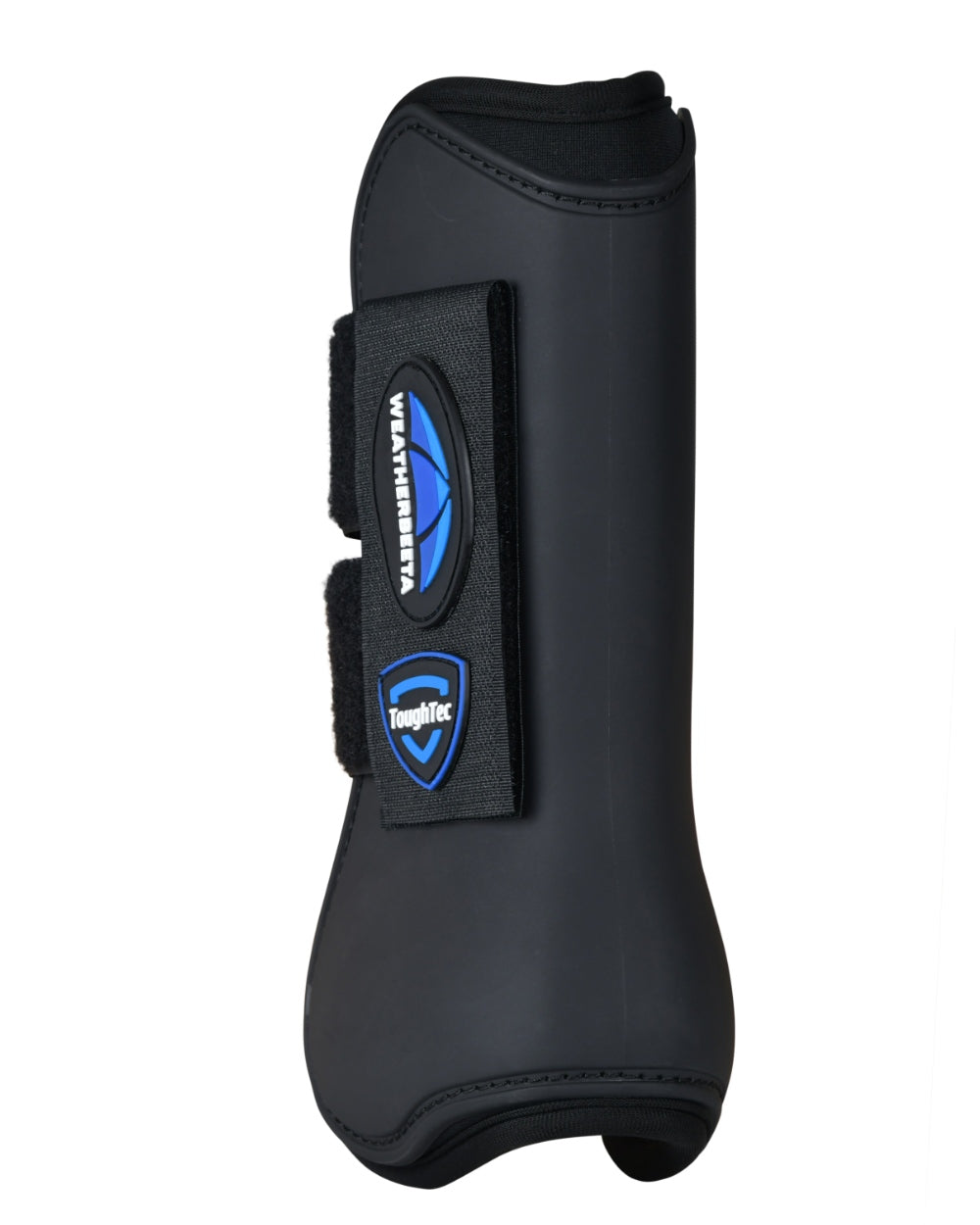 Black Coloured WeatherBeeta Tough-Tec Prime Open Front Boots on white background 
