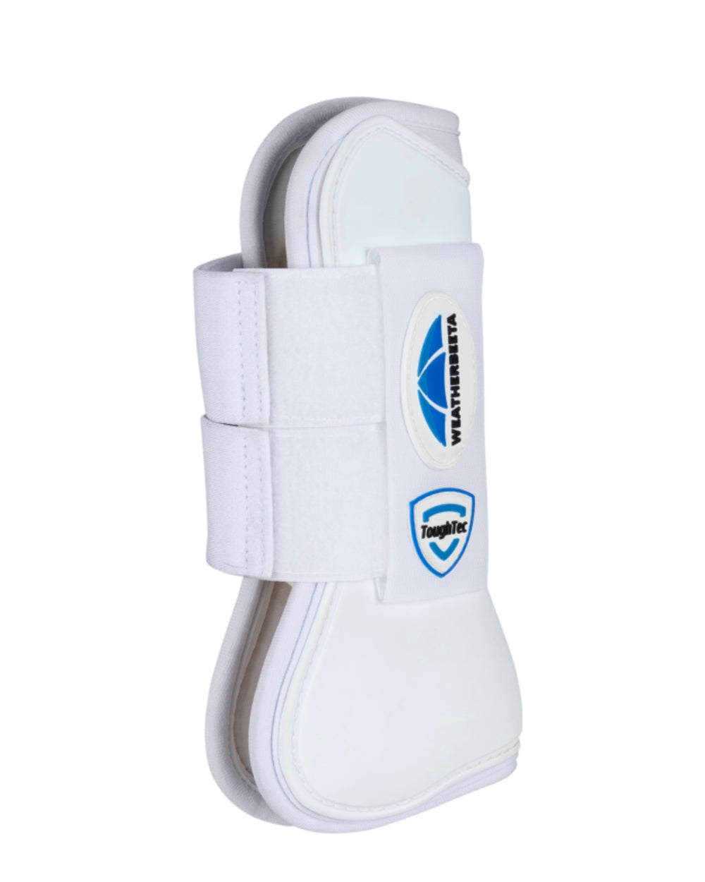 White Coloured WeatherBeeta Tough-Tec Prime Open Front Boots on white background 