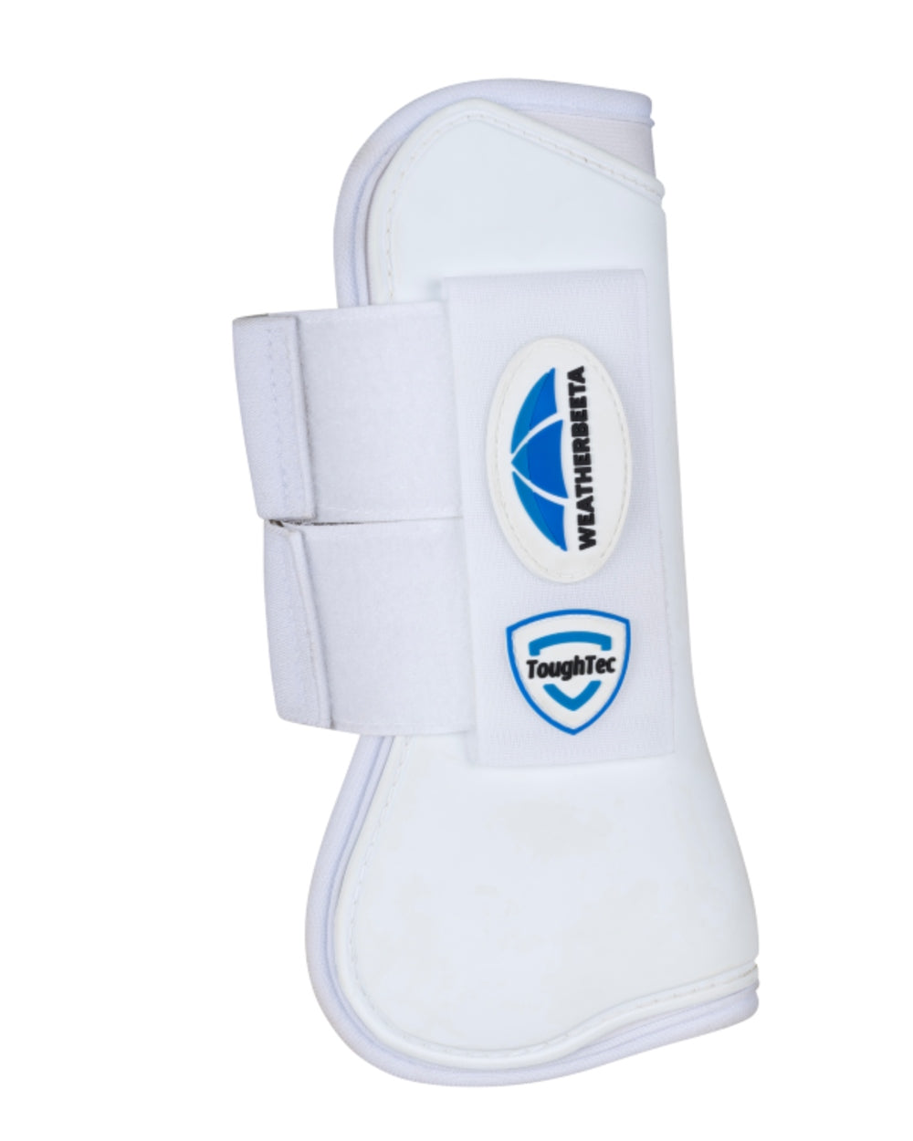 White Coloured WeatherBeeta Tough-Tec Prime Open Front Boots on white background 