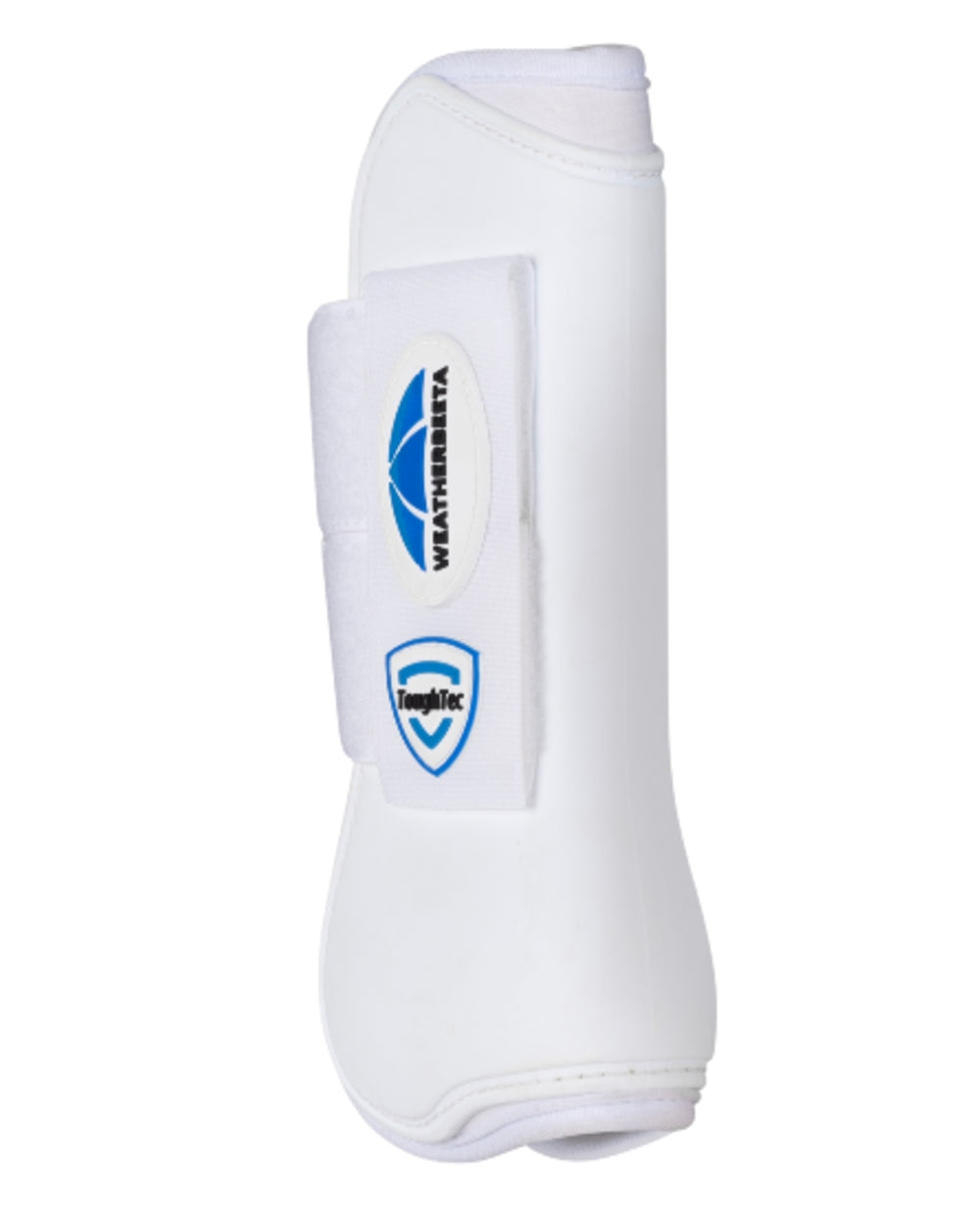 White Coloured WeatherBeeta Tough-Tec Prime Open Front Boots on white background 