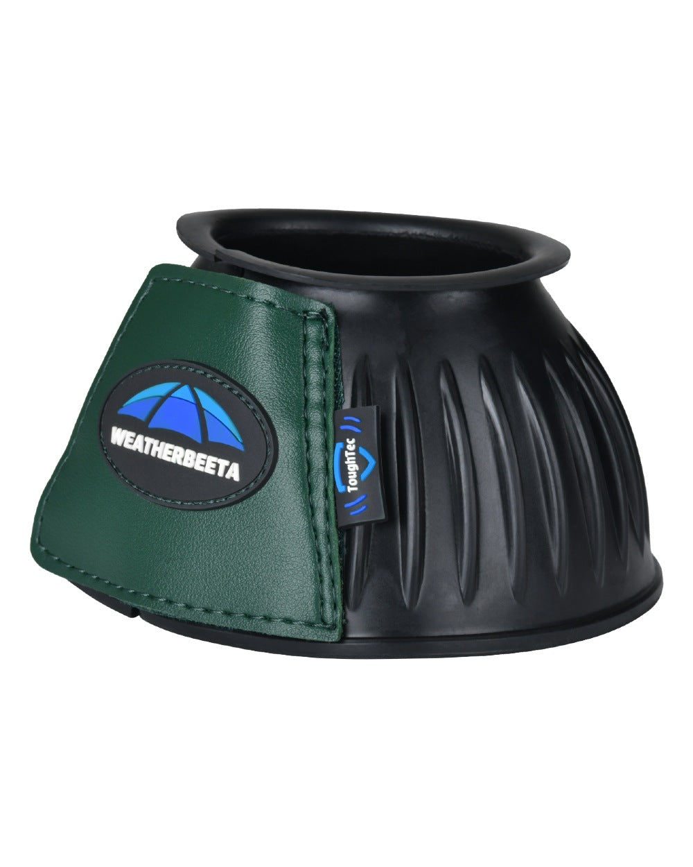 Black Forest Green Coloured WeatherBeeta Tough-Tec Prime Rubber Bell Boots on white background 