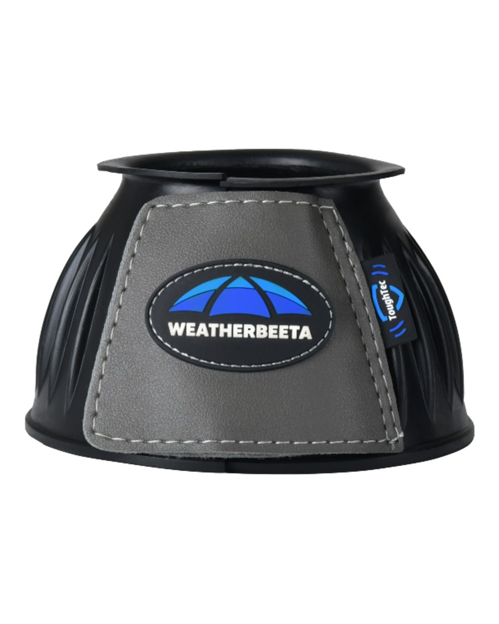 Black Grey Coloured WeatherBeeta Tough-Tec Prime Rubber Bell Boots on white background 