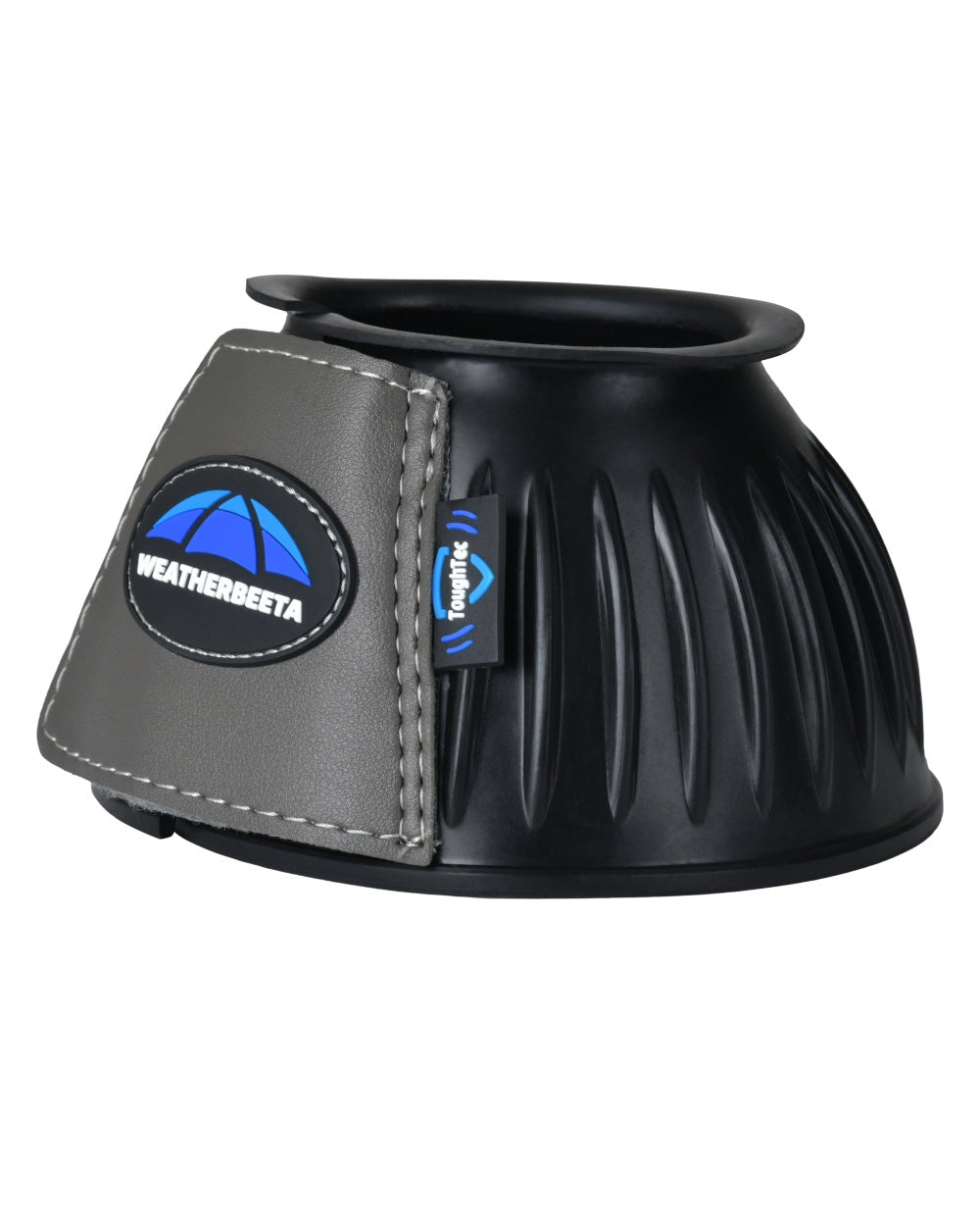 Black Grey Coloured WeatherBeeta Tough-Tec Prime Rubber Bell Boots on white background 