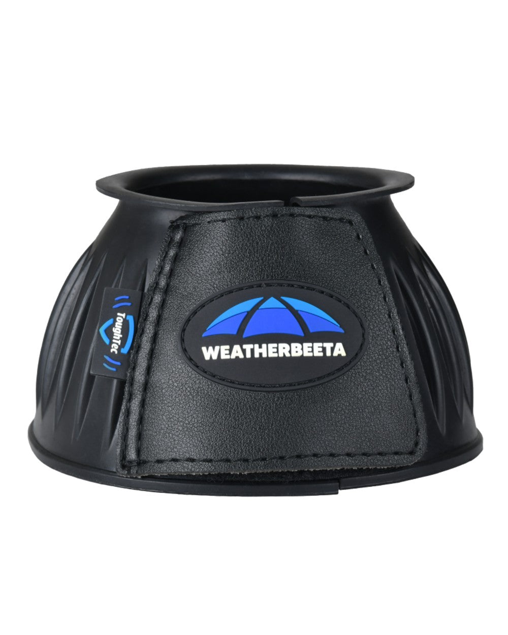 Black Coloured WeatherBeeta Tough-Tec Prime Rubber Bell Boots on white background 