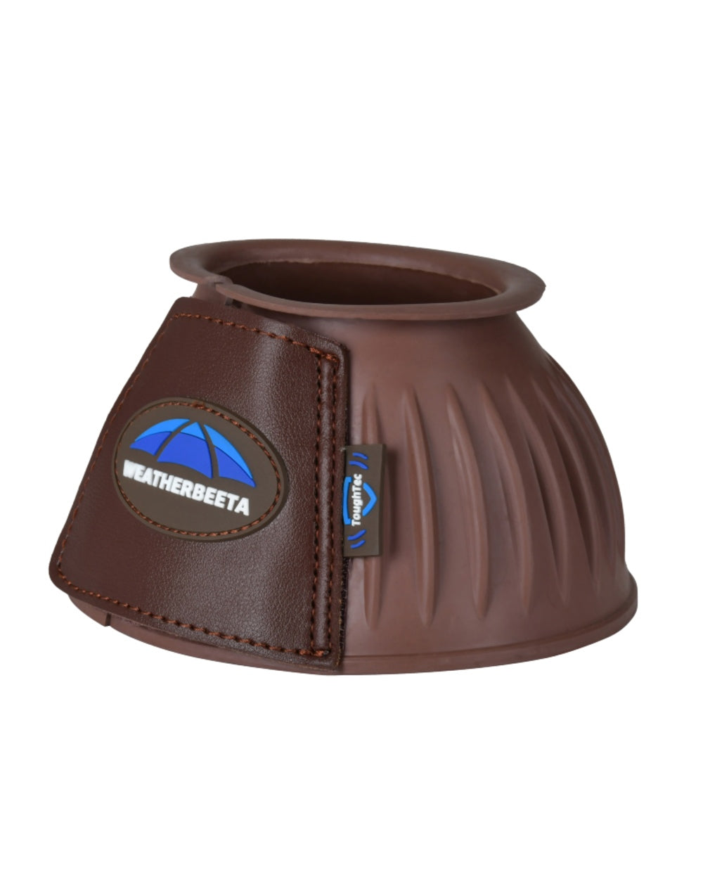 Brown Coloured WeatherBeeta Tough-Tec Prime Rubber Bell Boots on white background 