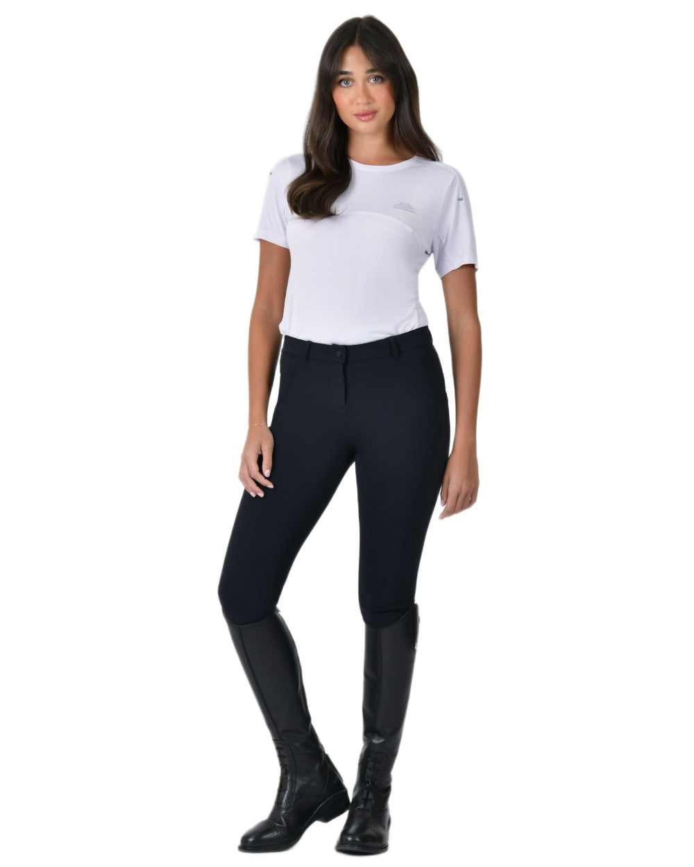 Lavender Mist coloured WeatherBeeta Womens 37.5 Lightweight Performance Short Sleeve Top on white background 