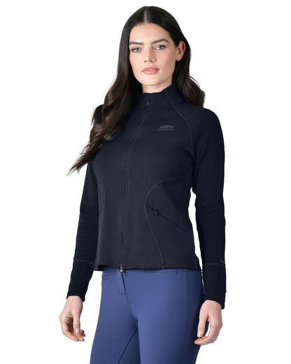 Navy Coloured WeatherBeeta Womens Copper Performance Jacket on white background 