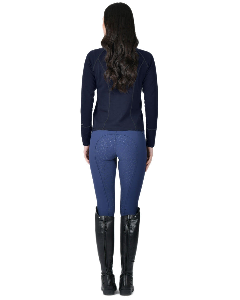 Navy Coloured WeatherBeeta Womens Copper Performance Jacket on white background 