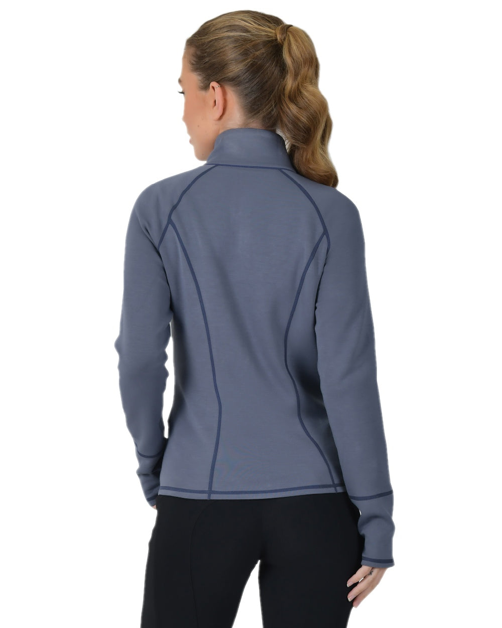 Slate Blue Coloured WeatherBeeta Womens Copper Performance Jacket on white background 
