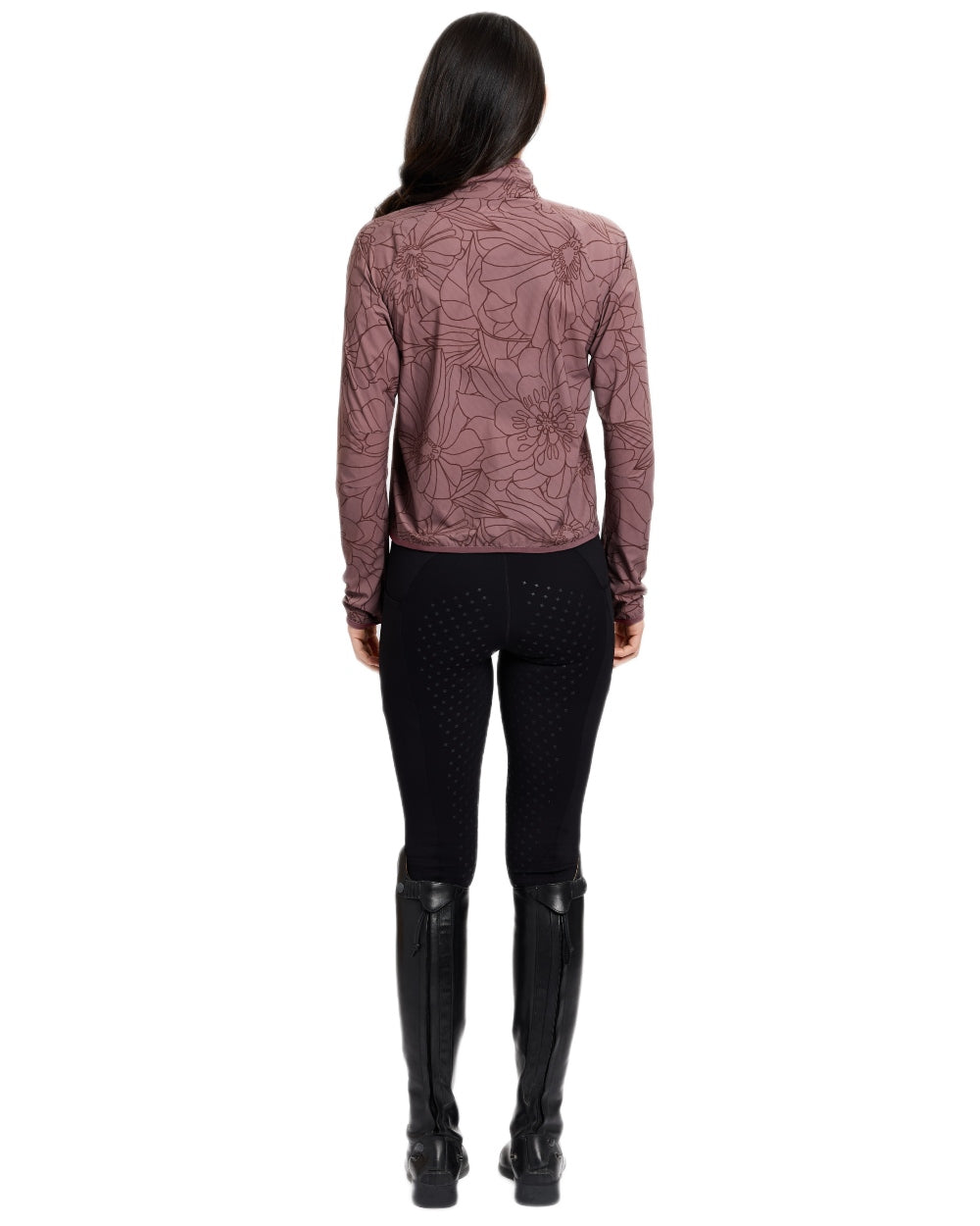 Mauve Wine coloured WeatherBeeta Womens Lightweight UV Jacket on white background 