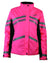 WeatherBeeta Reflective Heavy Padded Waterproof Jacket in Hi Vis Pink #colour_hi-vis-pink