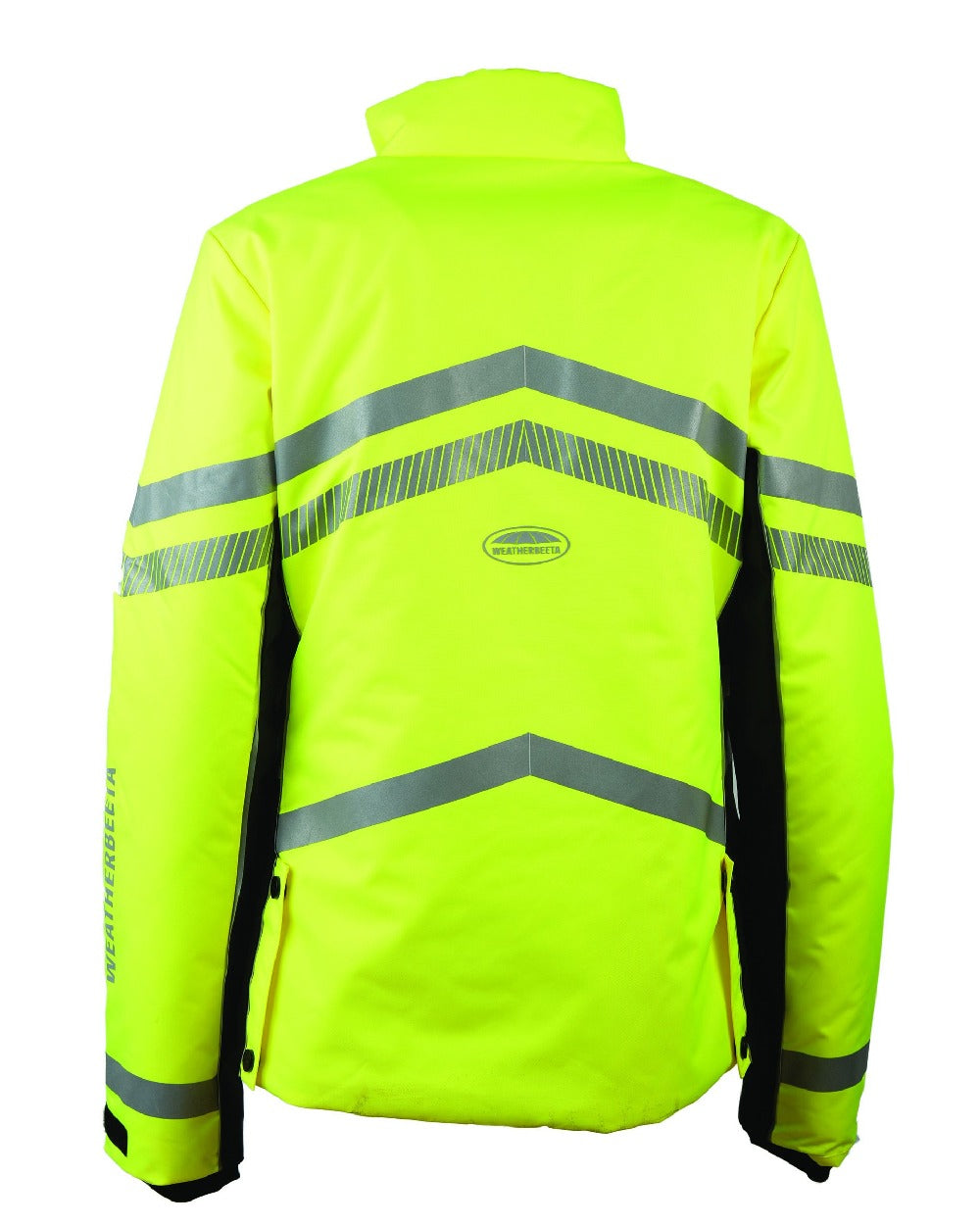 WeatherBeeta Reflective Heavy Padded Waterproof Jacket in Hi Vis Yellow 