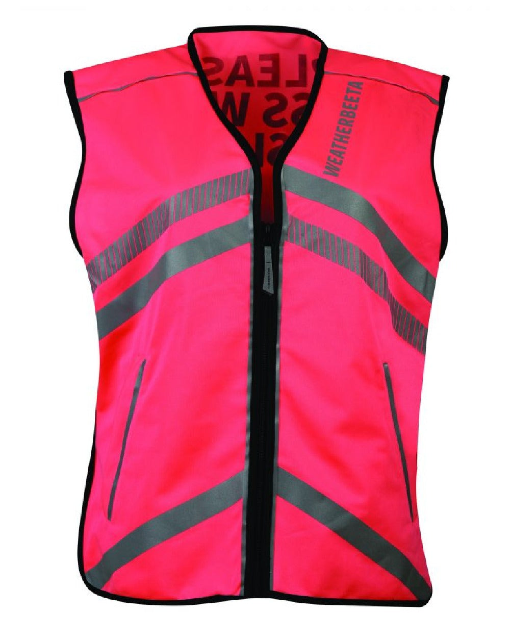 WeatherBeeta Reflective Waistcoat in Hi Vis Pink 