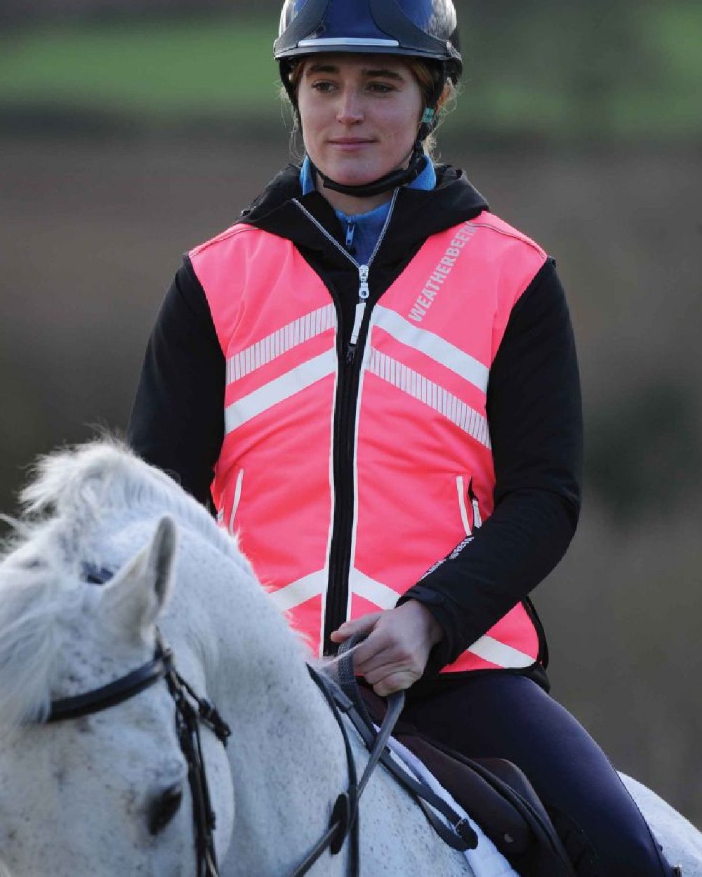 WeatherBeeta Reflective Waistcoat in Hi Vis Pink 