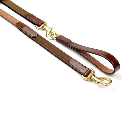 John Whitaker Draw Reins with Elastic Insert in Brown