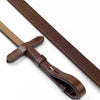John Whitaker Lynton 5/8" Rubber Reins With Dimpled Grip in Brown