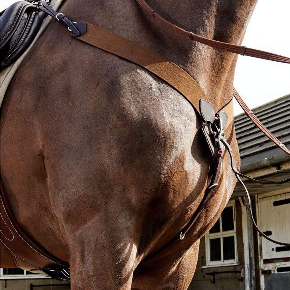 John Whitaker Ready To Ride Elasticated Breastplate in Brown