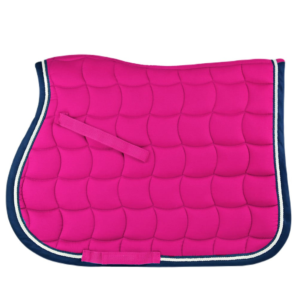 Whitaker Upton Colourful Saddle Pad In Fucshia