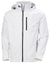 White coloured Helly Hansen Mens Crew Hooded Jacket 2.0 on white background #colour_white