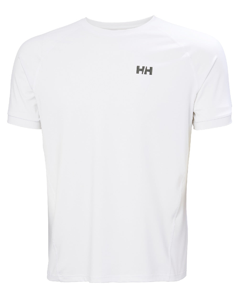 White coloured Helly Hansen Mens HP Ocean T-Shirt 2.0 on white background 