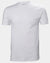 White coloured Helly Hansen Mens Crew T-Shirt on grey background #colour_white
