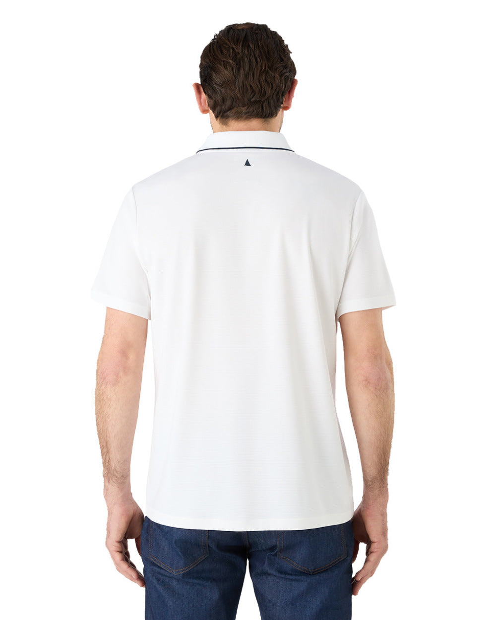 White Coloured Musto Mens 1964 Short Sleeve Polo Shirt On A White Background 