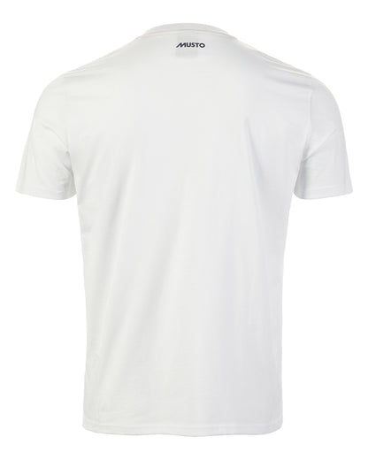 White Coloured Musto Mens 1964 Short Sleeve T-Shirt On A White Background 