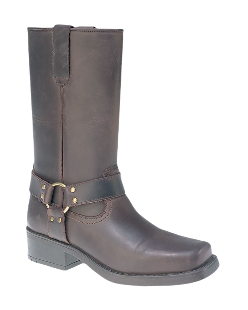 Woodland High Harley Western Harness Boots In Brown 