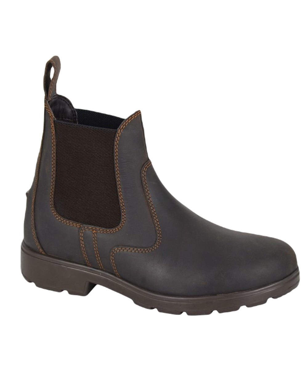 Woodland Waterproof Twin Gusset Chelsea Boots In Brown