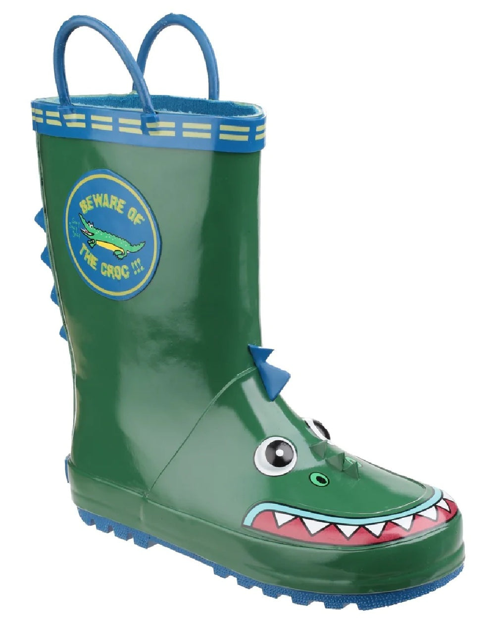 Wotswold Childrens Puddle Waterproof Pull On Boots in Crocodile 