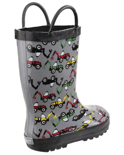 Wotswold Childrens Puddle Waterproof Pull On Boots in Digger 