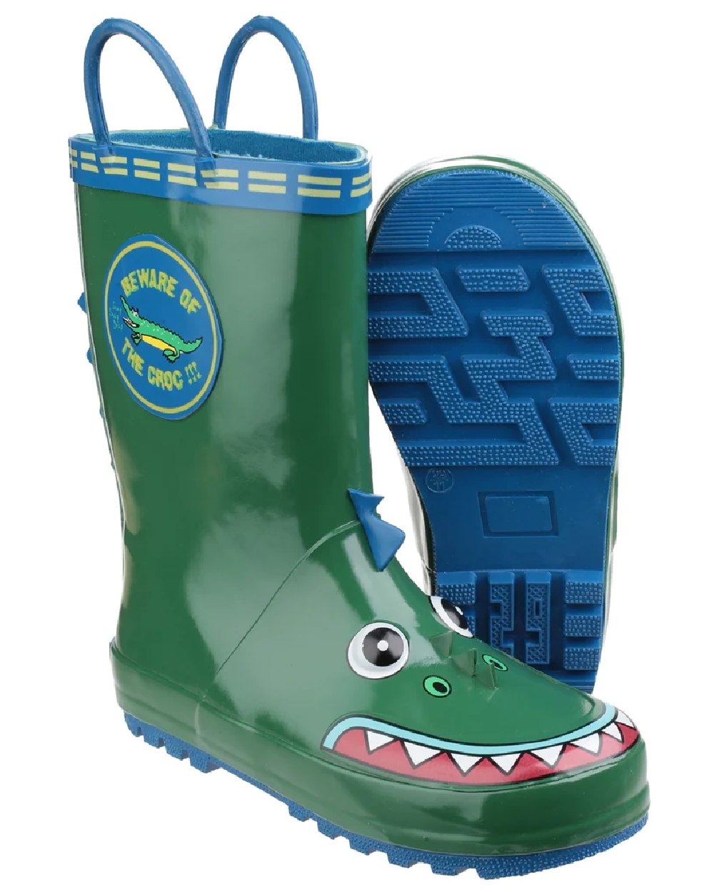 Wotswold Childrens Puddle Waterproof Pull On Boots in Crocodile 