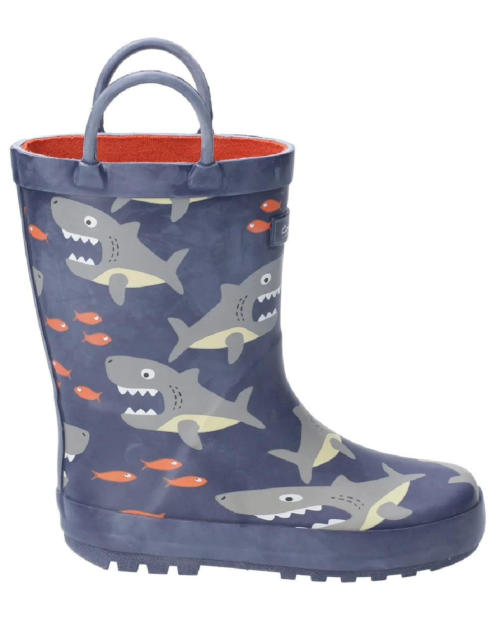 Wotswold Childrens Puddle Waterproof Pull On Boots in Shark 