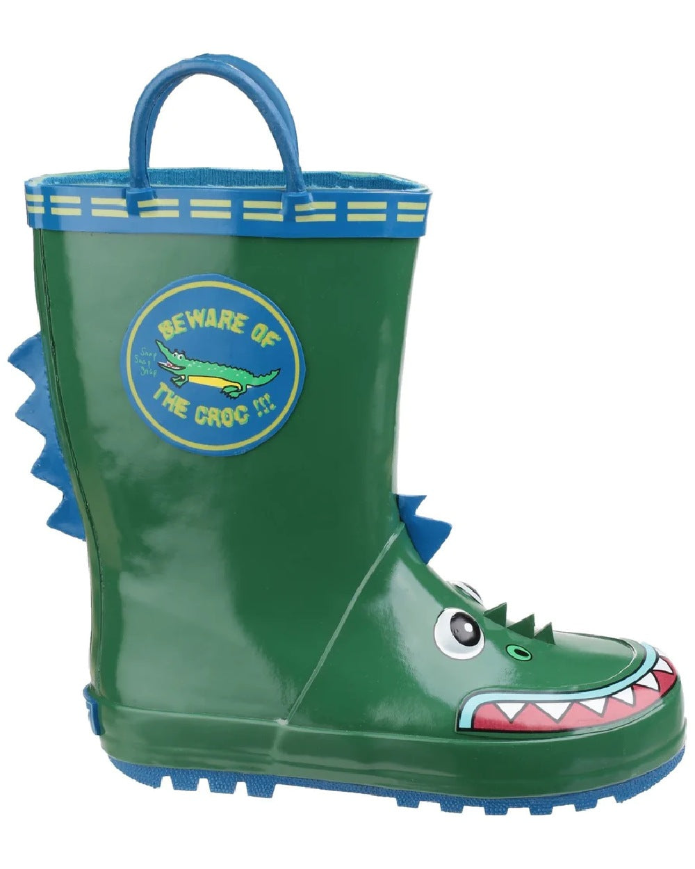 Wotswold Childrens Puddle Waterproof Pull On Boots in Crocodile 