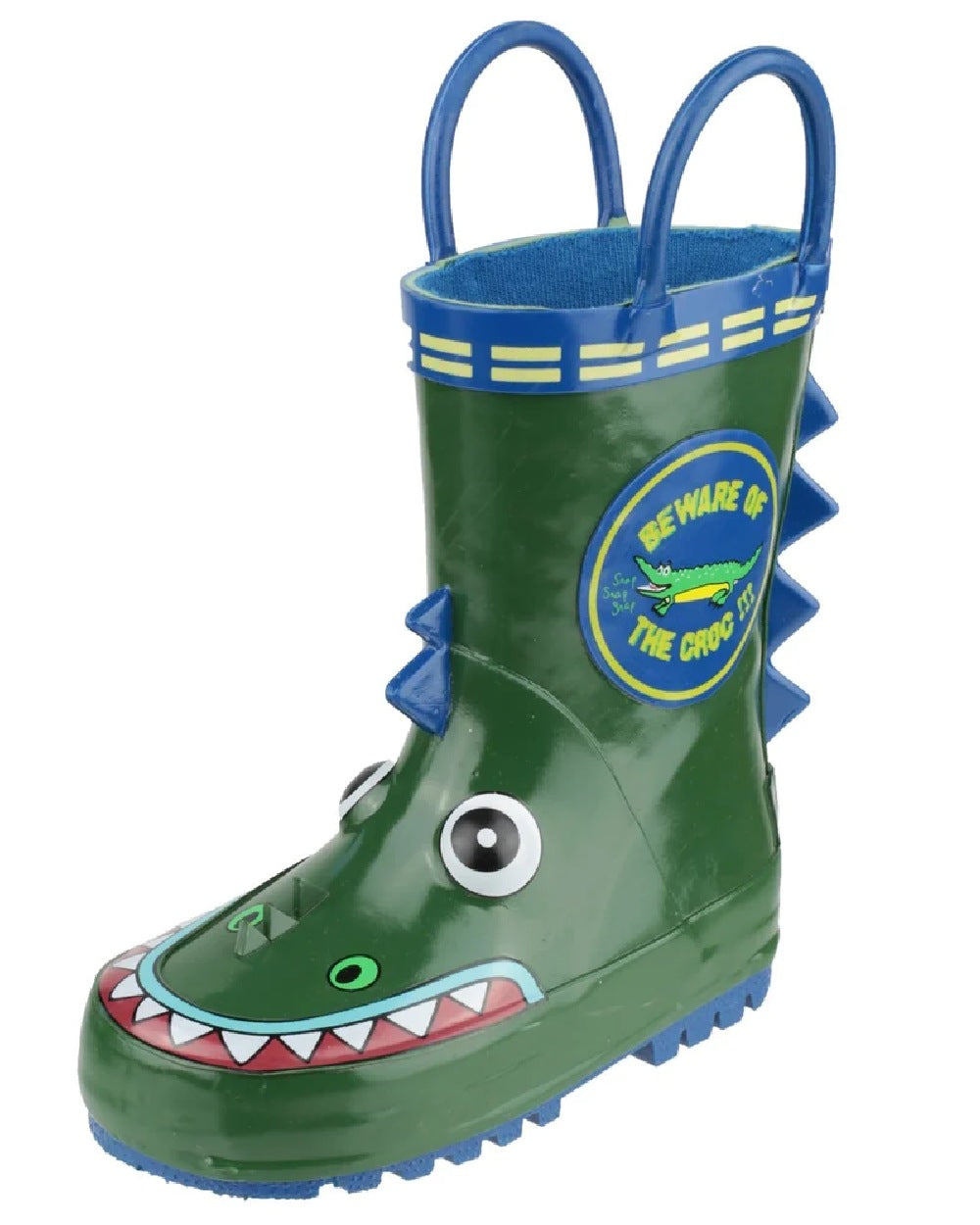 Wotswold Childrens Puddle Waterproof Pull On Boots in Crocodile 