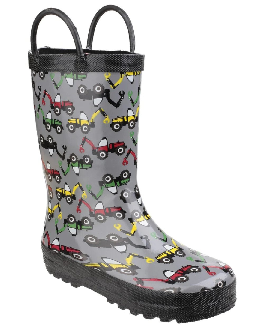 Wotswold Childrens Puddle Waterproof Pull On Boots in Digger 