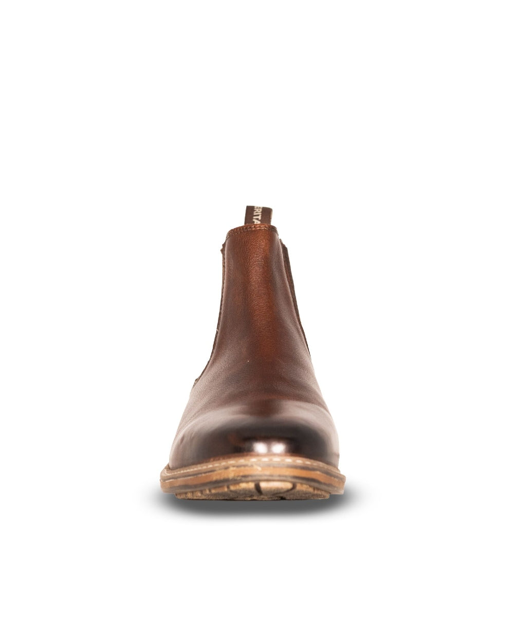 Brown coloured Xpert Mens Heritage Dexter Chelsea Boots on a white background 