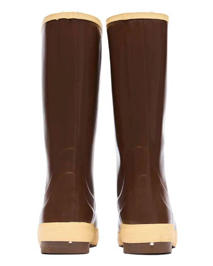 Copper-Tan Coloured Xtratuf 15&quot; Legacy Plain Toe Fishing Boots on white background 