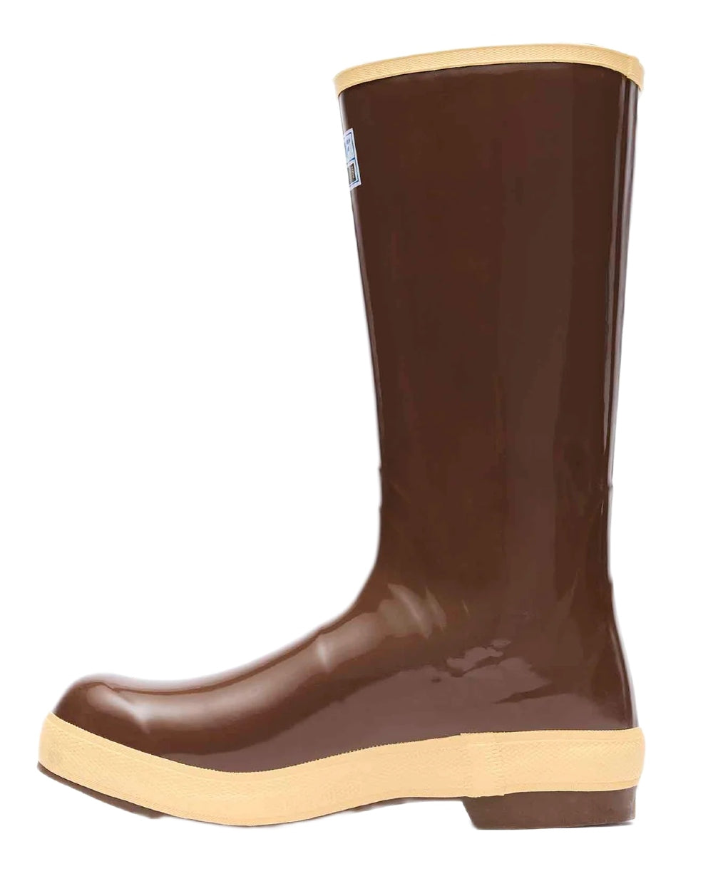 Copper-Tan Coloured Xtratuf 15" Legacy Plain Toe Fishing Boots on white background 