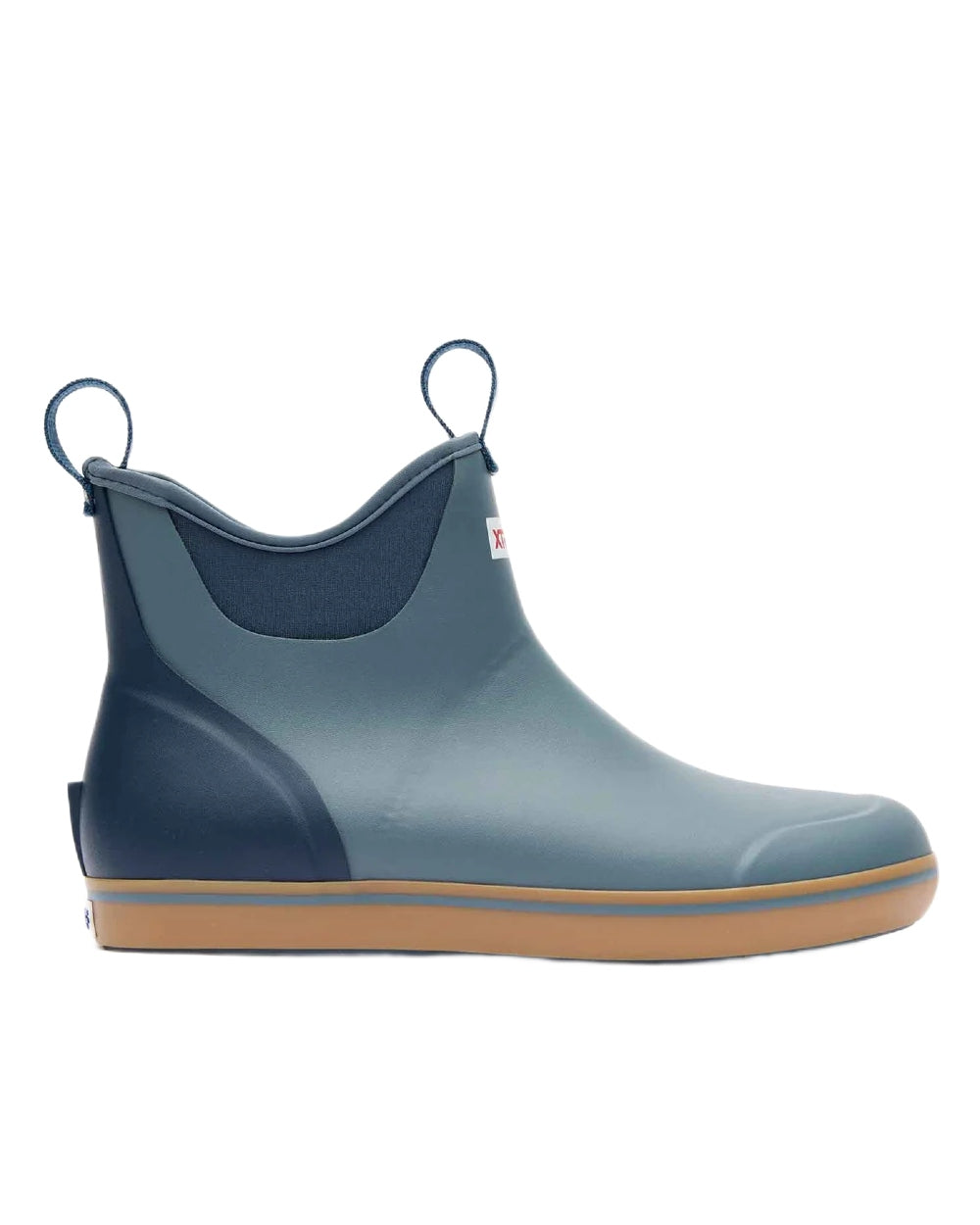 Stormy Coloured Xtratuf Mens 6 Ankle Deck Boots on white background 