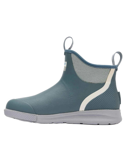 Stormy Coloured Xtratuf Mens 6&quot; Ankle Deck Sport Boots on white background 