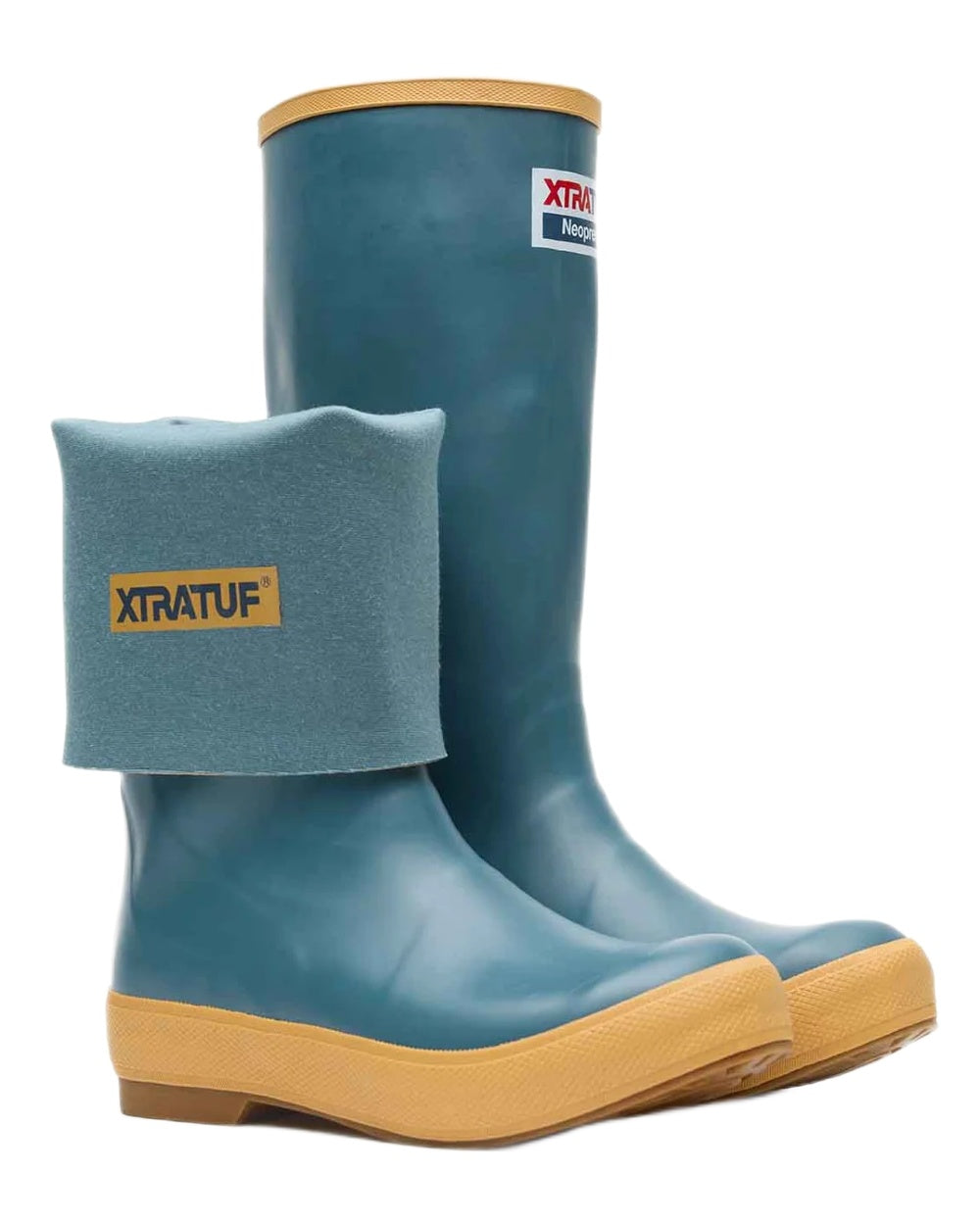 Marine Coloured Xtratuf Womens 15" Legacy Fishing Boots on white background 