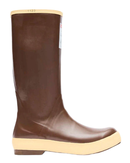 White Octopus Coloured Xtratuf Womens 15&quot; Salmon Sisters Legacy Fishing Boots on white background 